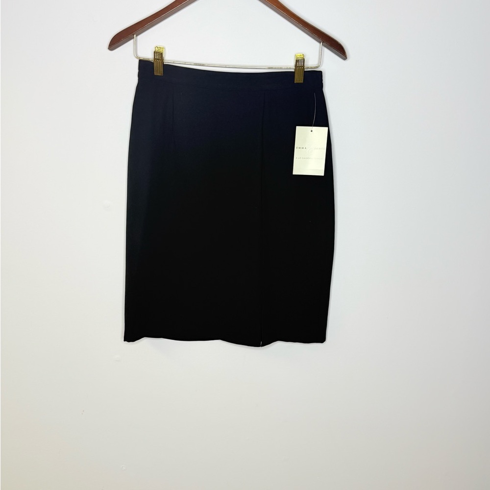 Emma James Classic Black Pencil Skirt